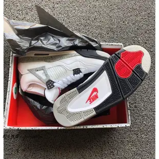 Air Jordan 4 Retro white cement 白水泥籃球鞋 情侶 840606