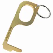 Touchless Tool Hygiene Hook, Door Opener, Button Pusher, Brass 48201