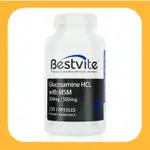 【美國BESTVITE】必賜力葡萄糖胺+MSM膠囊1瓶(120顆)