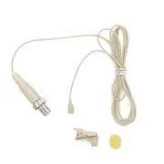 Beige Lavalier Wireless Lapel mics for MiPro transmitters Microphone 4-Pin Lock