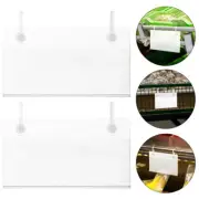50 Pcs Price Tag Hanging Sign Clips Holders Shelf Markers Shopping Office