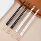 Amber Cherry Blossom Alloy Chopsticks Chinese Chopsticks Reusable Tableware