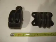 Lot of 2 Vintage NOS Cast Metal Double Wall Mounted Pulley Block and Tackle