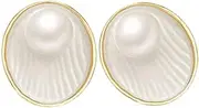 [LIFKOME] Geometric Ear Studs Pearls Earrings Stylish Trendy Ear Jewelry Simple Style Studs Earrings for Women