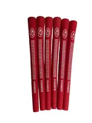 6 Avon Chamois Red Golf Grips Men's Standard Size