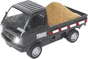 RC Trucks for Kids | 1:16 Electric Remote Control Truck with LED Simulation Lights | Construction Vehicles Transportation Tool, Drift Auto for Boys Girls