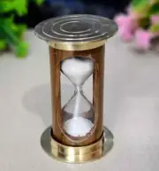 Sand Timer Brass Hourglass 1 min Vintage Nautical Antique Maritime Gift Décor