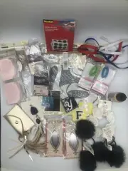 Craft Junk Drawer Lot Stencils Liquid Clay Candles Bezels