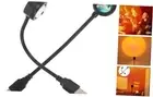 2pcs Background Ambient Light Sunset Projection Night Light 18.5X3X2CM Black1