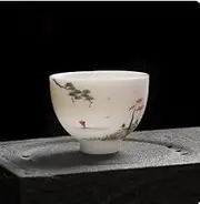 Traditional Chinese Tea Cup Porcelain teacup Tea cup without handle Small teacup Small teacups bulk Handmade tea cup (Yifan)