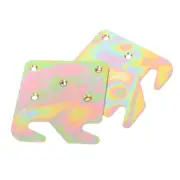 2 Pcs Wooden Bed Accessories Safety Rails Hanging Brackets for Frames