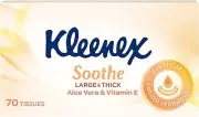 Kleenex Aloe Vera & Vitamin E 3 Ply Large & Thick Facial Tissues 70 Count