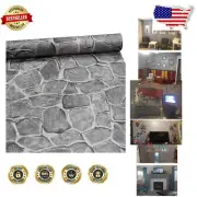 22 Yards Dark Grey Castle Tower Peel and Stick Wallpaper - Stylish Home Upgrade
