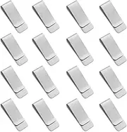 [Binxus] 16 Pack Stainless Steel Money Clips for Men, Metal Money Clips Men’s Slim Cash Clip Silver Pocket Clip Minimalist Credit Card Holder Small Wallet