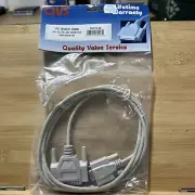PC Modem Cable - 6FT - DB25 Male to DB9 Female - New