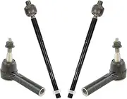 TRQ Front Inner & Outer Tie Rod Set Driver & Passenger Side Inner & Outer Compatible with 2014-2017 Chevrolet Impala
