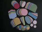 120pc SUBTLES COLLECTION STAMPIN UP CARDSTOCK PUNCH TAGS ~ ORIGINAL COLORS