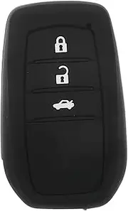 Silicone Remote Cover for Car Keys Soft Gel Fob Accessories Silicone Key Fob Cover Accessories Car Key Shell Protector Compatible for Toyota