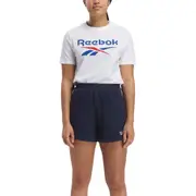 Reebok Identity Big Logo T-Shirt White Women's Top Training Tee Activewear