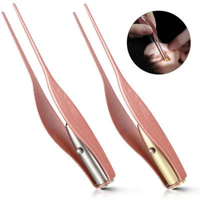 1x Ear Pick Cleaner Kit LED Light Safe Ear Wax Removal Tools Ear Pickers Tweezer