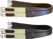 SIE EQUESTRIAN Contoured English Chafeless Girth Black Brown 46" / 48" / 50" / 52" / 54"/ 56"