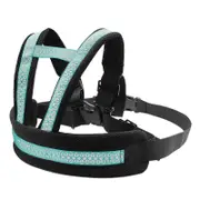 Generic Adjustable Kids Safety Belt with Reflective Strip Children Motorcycle Harness Light blue