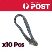 10pcs Grey Leather 2mm 18’ Cord W/ Lobster Clasp Fit Necklace. Australia Stock!