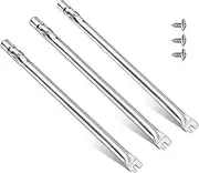 Derurizy 62752 19.5" Burner Tube for Weber Genesis 300 E310 S310 E320 S320 E330 EP310, Stainless Steel Grill Burner Replacement for Weber Genesis 300 Pronpane (LP) with Front Control Knob