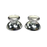 Pair of PS5 3D Rocker Metal Aluminum Caps Dual Sense Controller Silver