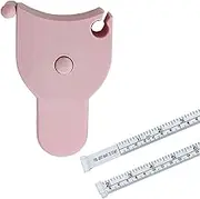 Draduo Body Measurement Tape - 60 Inch Double Sided Scale, Self Retracting Tape Measure for Tailor Fitness Triple Measurement(Pink)