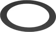 uxcell 2.99" ID 3.94" OD Light Trim Ring, Black Goof Ring Matte Circular Light Cover Lighting Fixture for Ceiling Wall Recessed Can Downlights