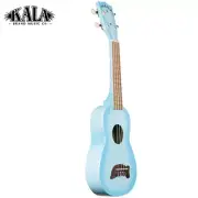Kala Makala Series DOLPHIN Bridge Soprano Light Blue Burst Ukulele with Tote Bag