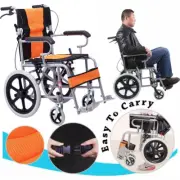 ✅Foldable Foldable Wheelchair Light Weight Breathable Travel Manual WheelChair