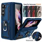 For Samsung Galaxy Z Fold 6 Fold 5 4 Magnetic Ring Stand Case w Hinge Prootector