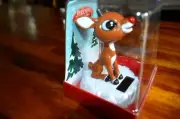 Solar Powered Bobblers Rudolph Red Nose Reindeer Holiday Christmas