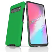 For Samsung Galaxy S10 5G Case, Armour Tough Protective Cover, Green