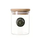 6x Glass Jar Food Storage Bottles Sealed Bamboo Lid Air Tight Container 200ml