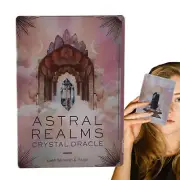 Tarot Cards Astral Realms Crystal Oracle for Beginners Traditional Tarot Deck