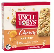 2 x Uncle Tobys Muesli Bars Chewy Apricot 6 Pack 185g