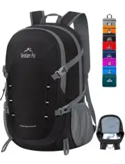 40L Lightweight Packable Travel Hiking Backpack Daypack-Black