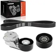 Engine Serpentine Belt Drive Kit Compatible with Chevrolet Trailblazer 2002-2009 & GMC Envoy & Buick Rainier & Isuzu Ascender & Saab 9-7x & Oldsmobile Bravada - DOHC 4.2L