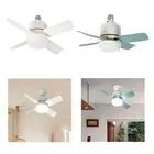 Socket Fan with Light LED Ceiling Fan Light Lightwight E27 with Remote Control