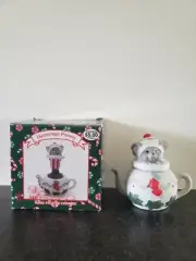 Hermitage Pottery Hand Painted Mouse Jewerly Box Vintage 1995 Limited Edition