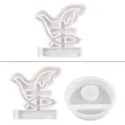 Hollow Bird Candlestick Holder Molds with Base