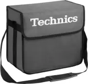 Technics Dj Bag Gray Logo White Side Shoulder Strap Ca 60 Lps