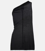 [Rick Owens] Rick Owens Athena draped one-shoulder top AU 12 white