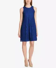 Tommy Hilfiger Womens Lace Shift Dress-12