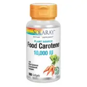 Food Carotene 10,000 IU 100 Softgels By Solaray