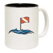 Scuba Diving Diving Flag Waves Mug Cup