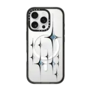 iPhone 16 Pro Impact Case MagSafe Compatible Chrome Sparkles - Graphite